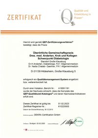 Allegemeinmedizin in Hildesheim - Überörtliche Gemeinschaftspraxis Dres. Anderten, Krok & Kollegen